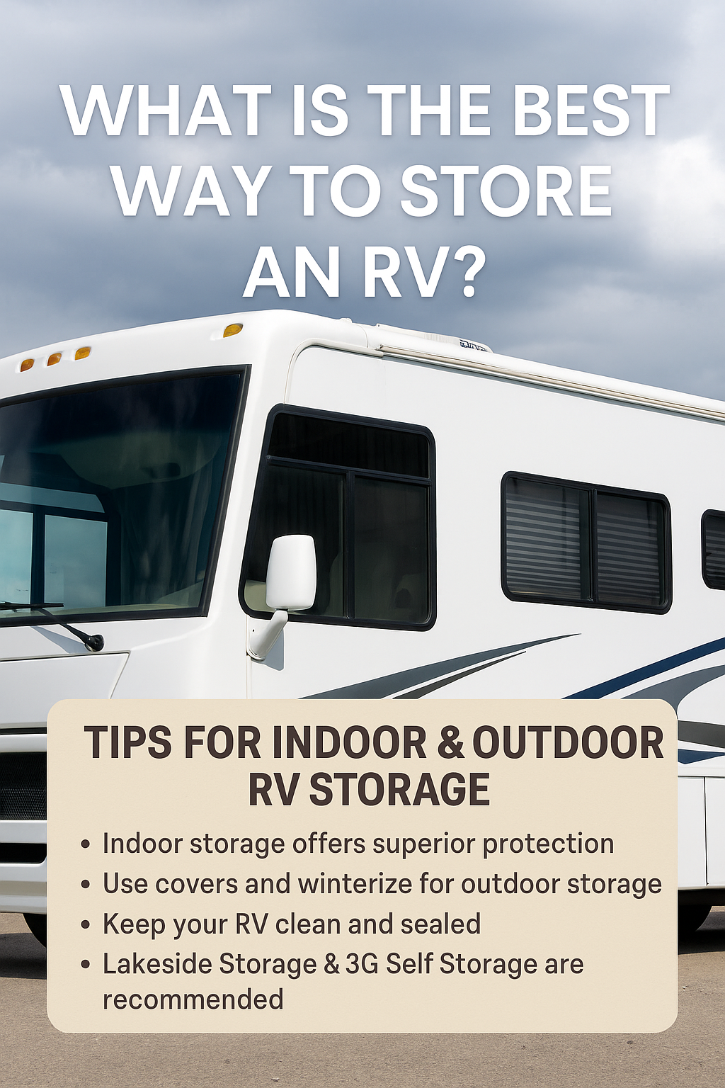 What Is the Best Way to Store an RV? Tips for Indoor & Outdoor RV Storage